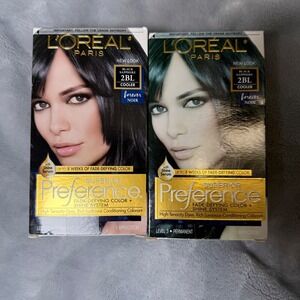 Lot  2 Loreal Superior Preference Hair Color 2BL Black Sapphire Cooler Permanent